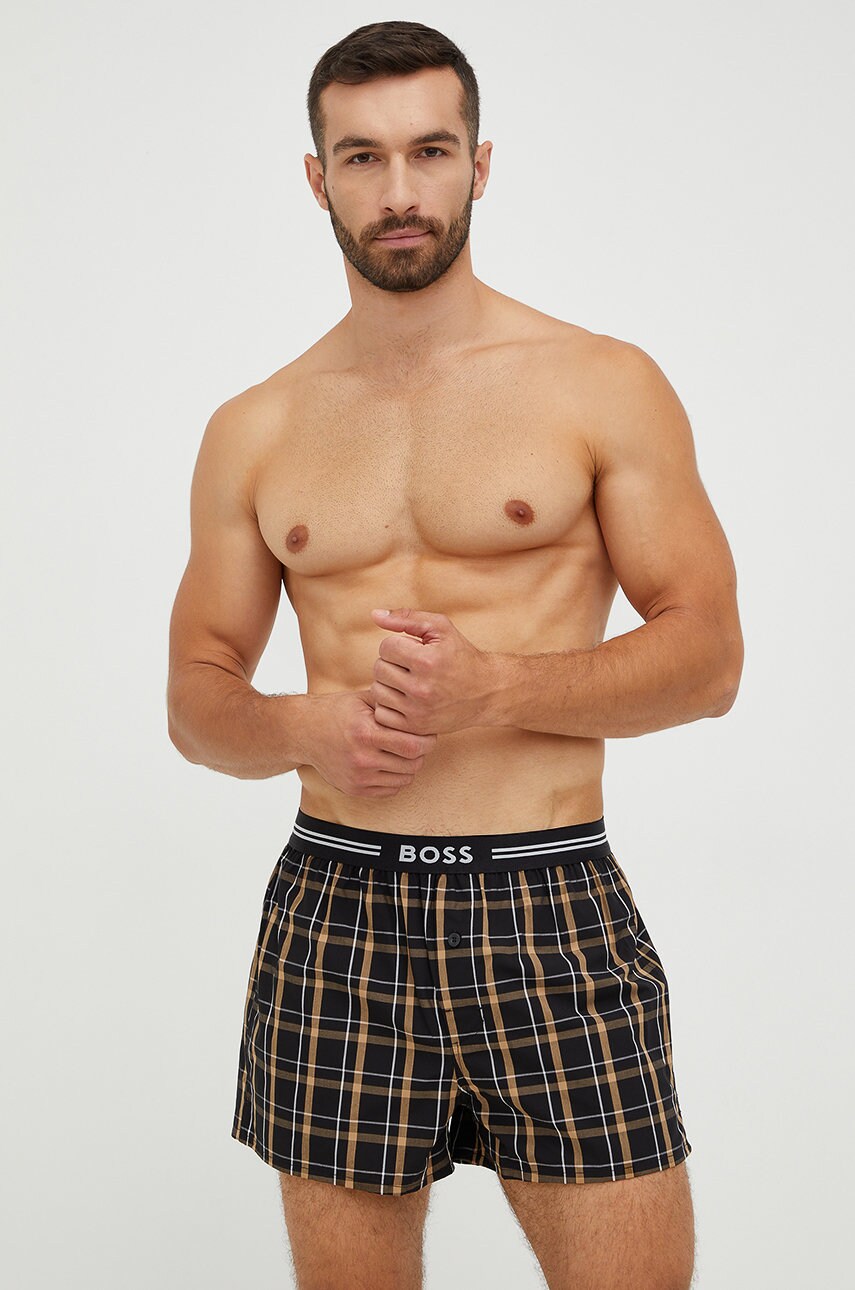 Boss boxeri de bumbac culoarea negru