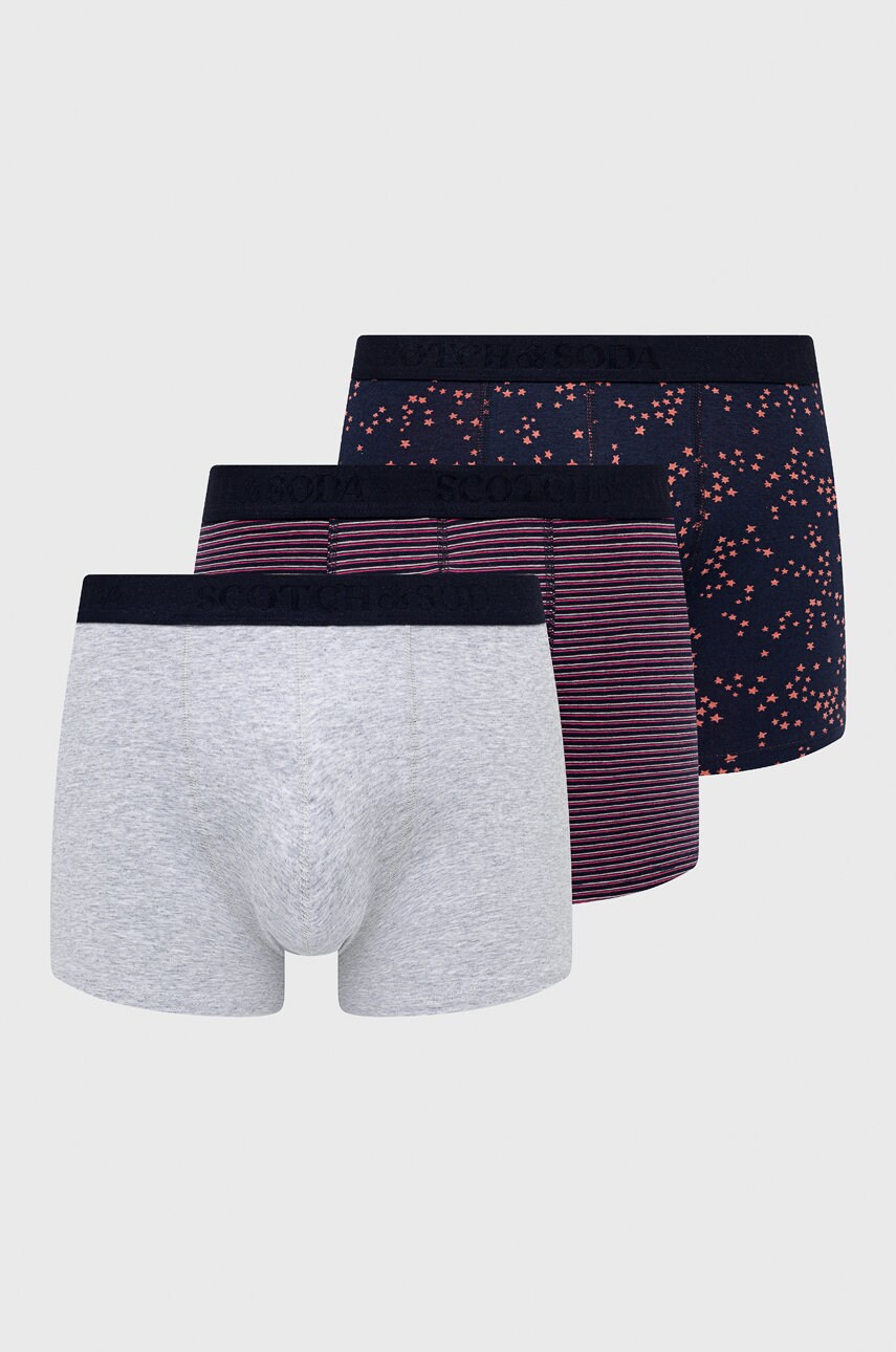 Scotch & soda boxeri (3-pack) barbati, culoarea verde