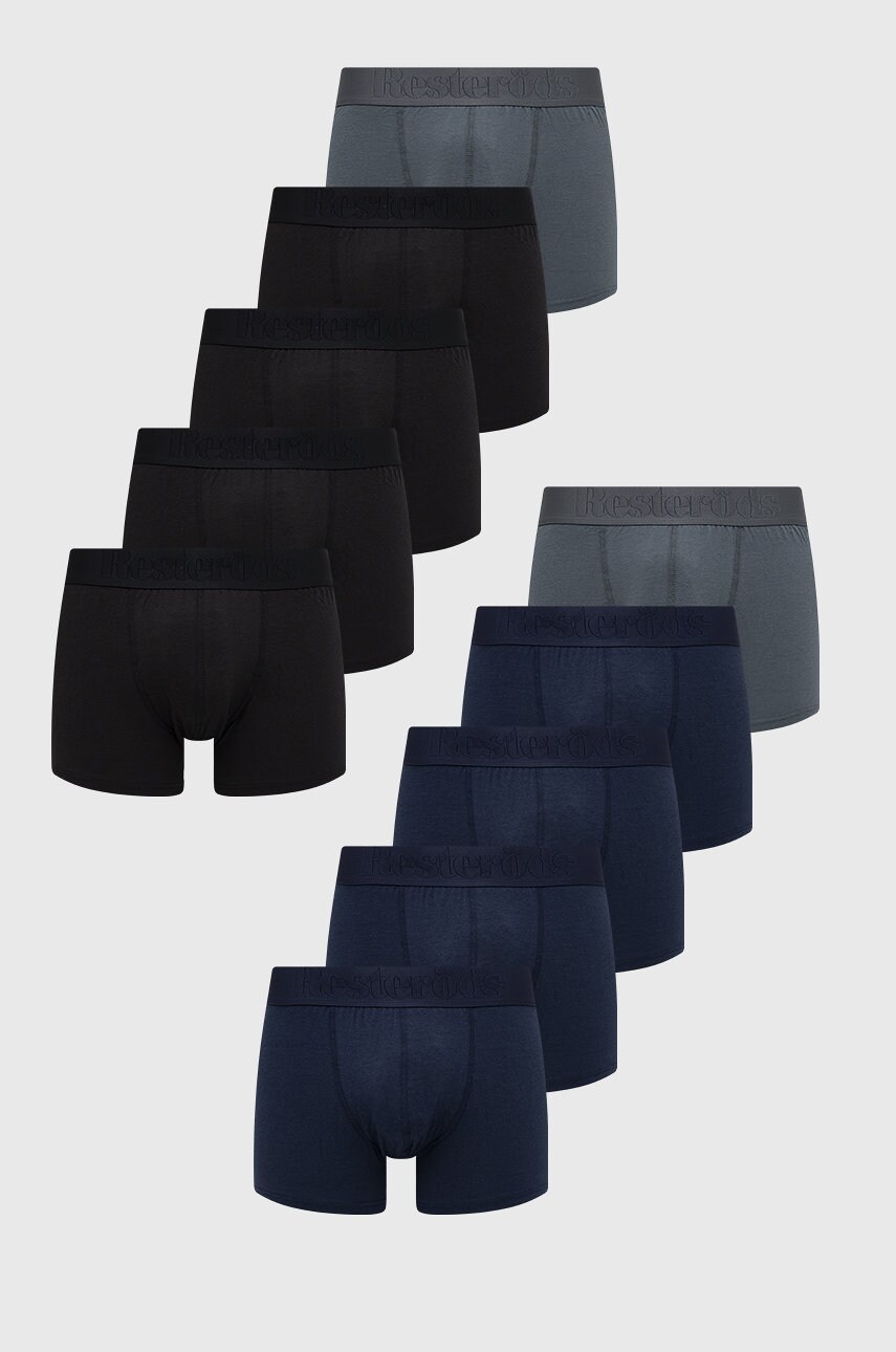Resteröds boxeri 10-pack barbati, culoarea negru