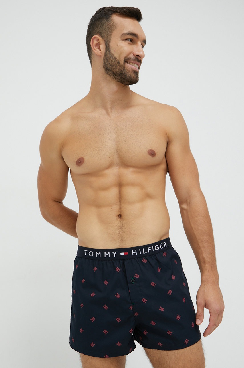 

Памучни боксерки Tommy Hilfiger в тъмносиньо, Тъмносин