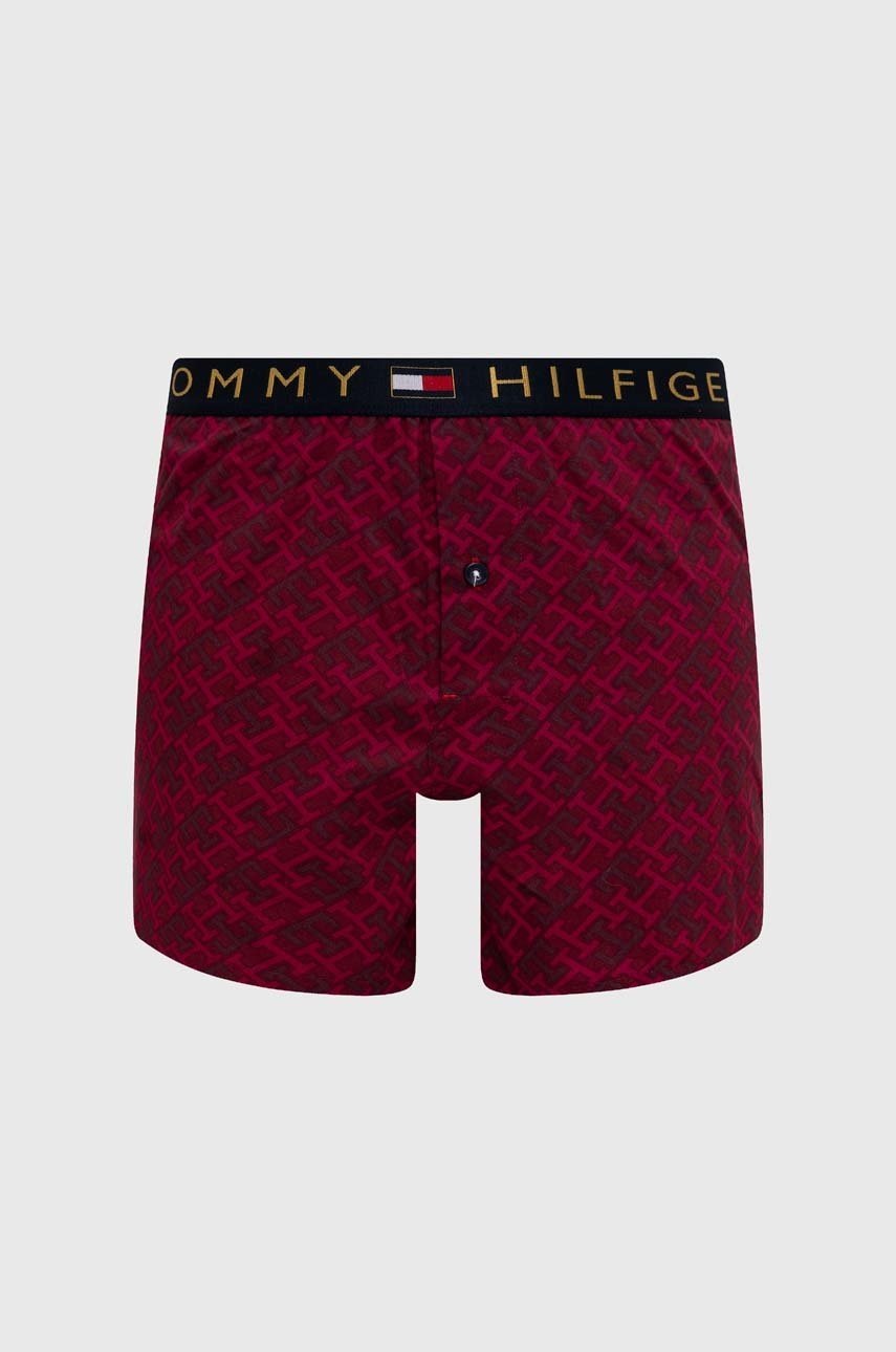 

Памучни Боксерки Tommy Hilfiger в бордо, Bordowy