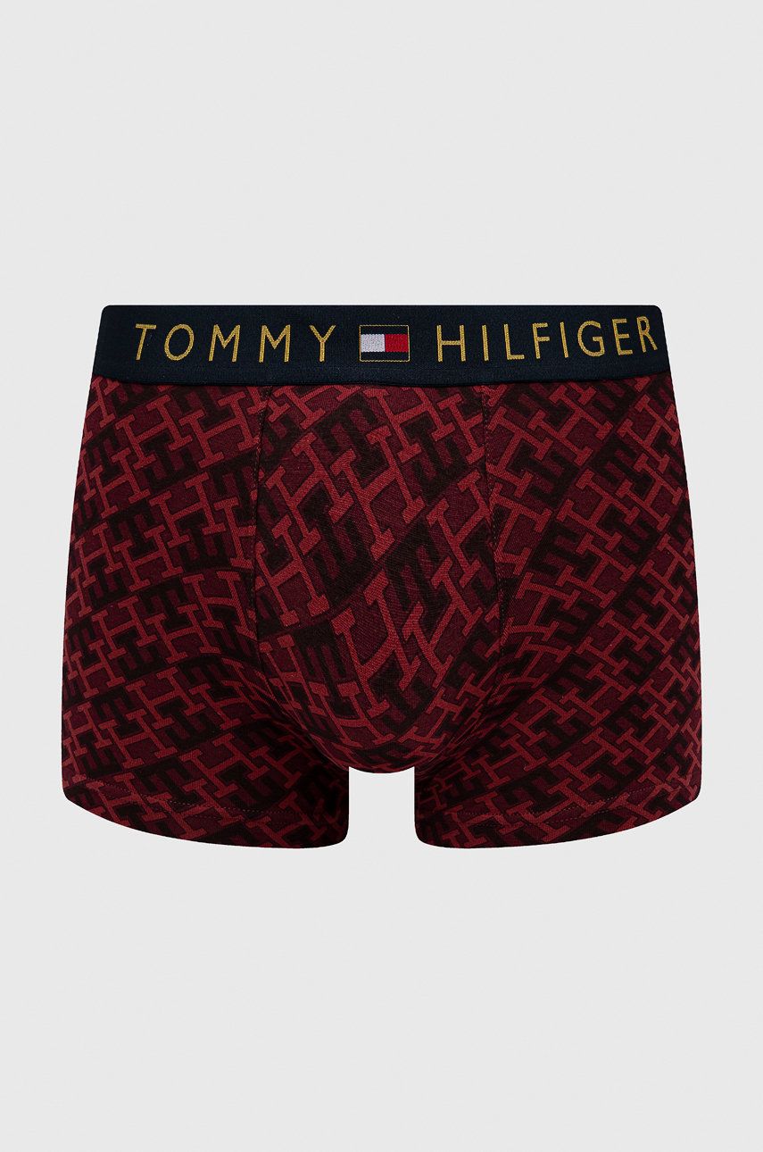 Boxerky Tommy Hilfiger pánske, bordová farba