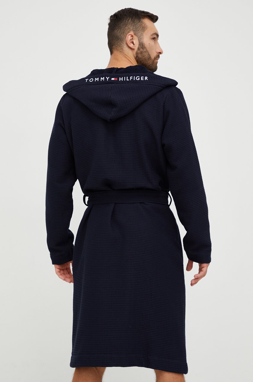 

Хлопковый халат Tommy Hilfiger цвет синий