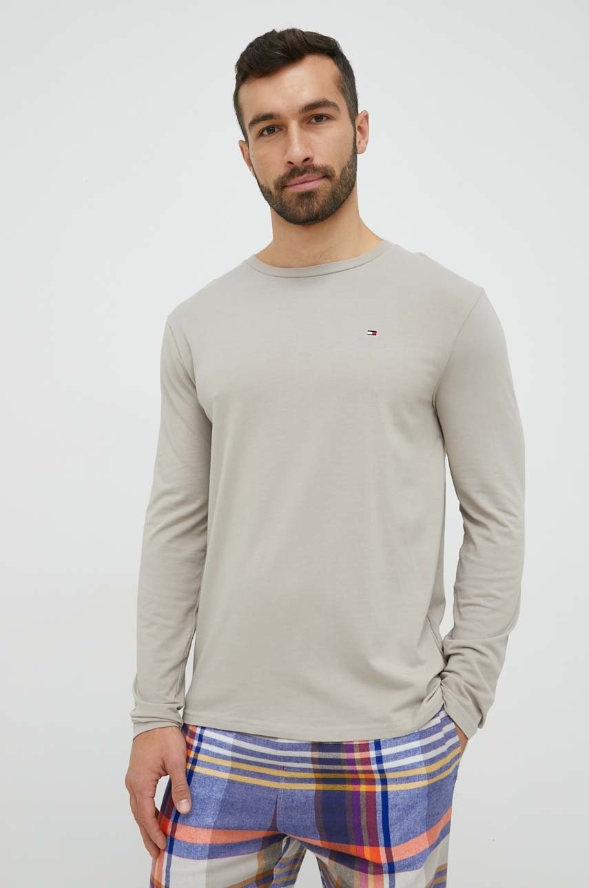 

Піжама Tommy Hilfiger чоловіча колір бежевий візерунок