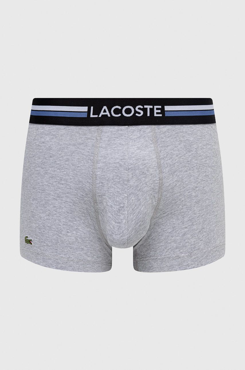 

Боксери Lacoste 3-pack чоловічі колір сірий