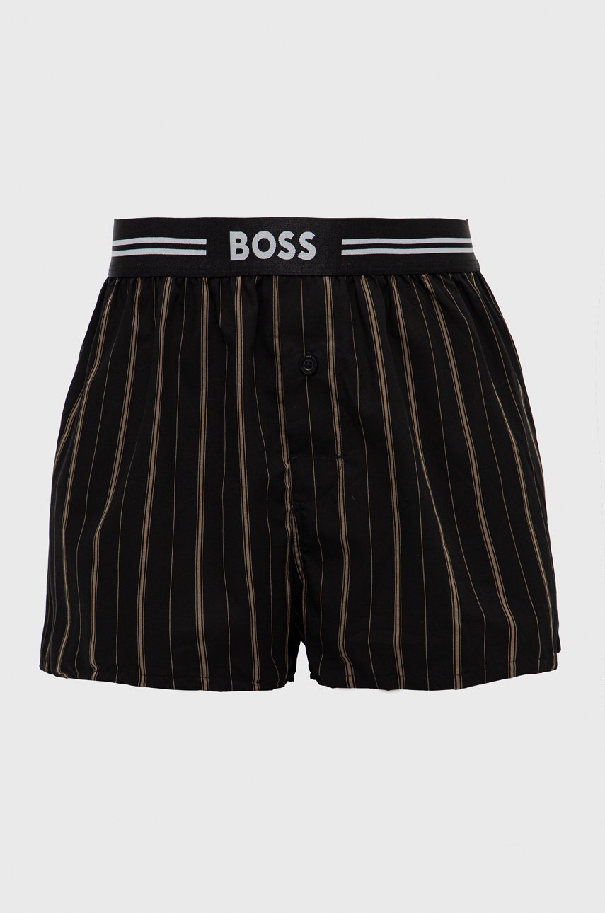 

Хлопковые боксёры BOSS цвет чёрный