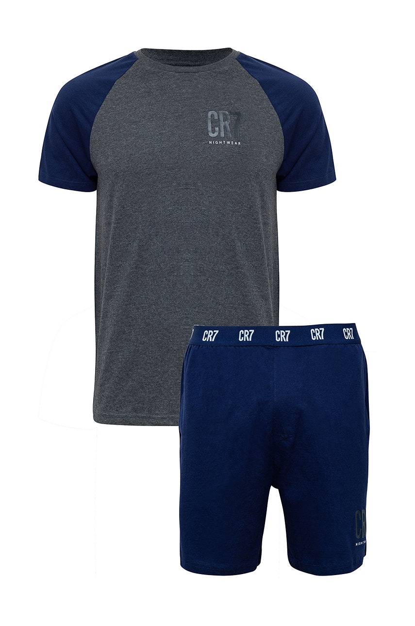 Cr7 cristiano ronaldo pijama barbati, culoarea albastru marin, modelator