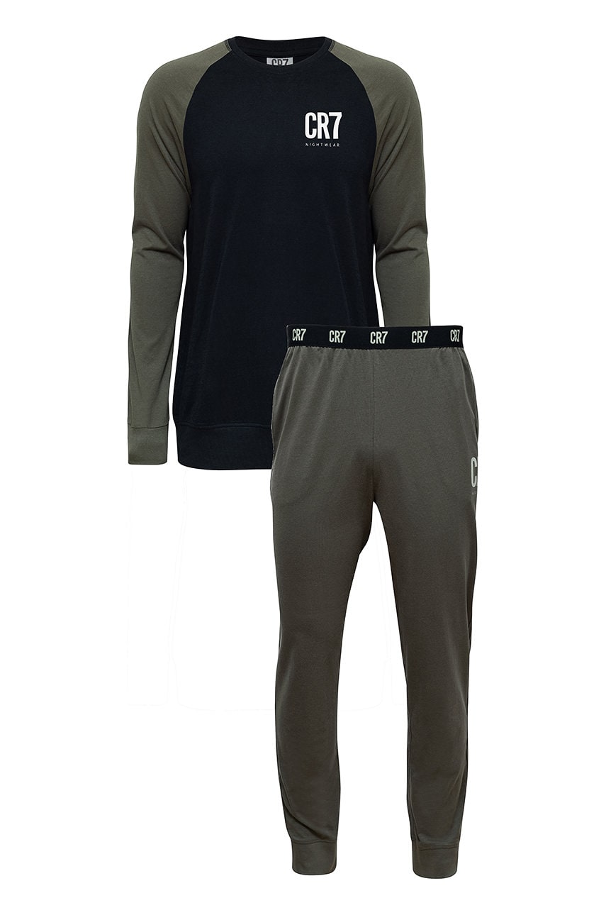 Cr7 cristiano ronaldo pijama barbati, culoarea verde, modelator
