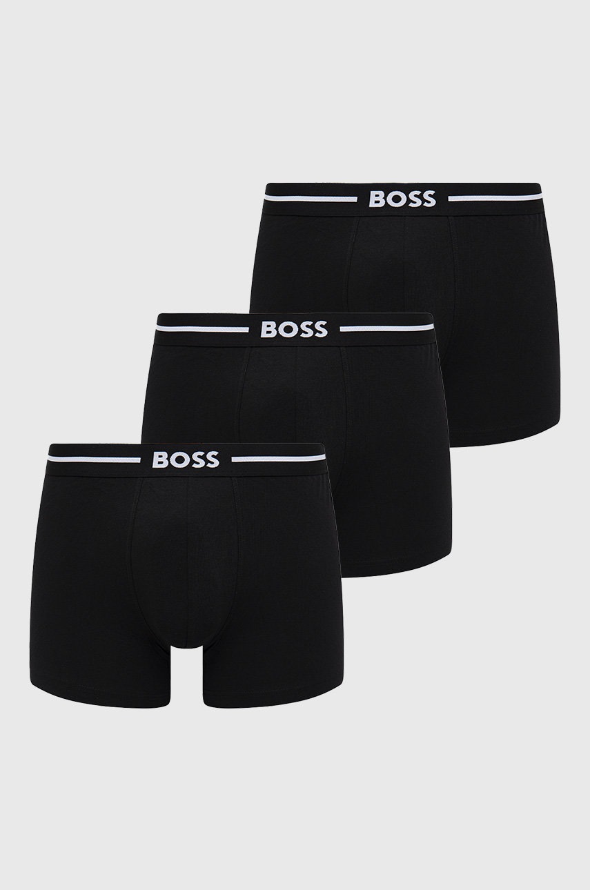 

Боксерки BOSS (3 чифта) в черно, Черен