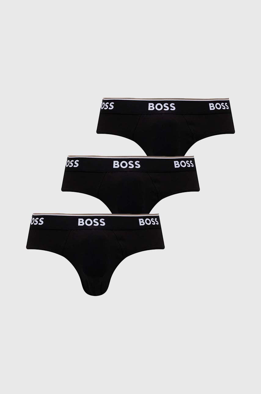 Levně Spodní prádlo BOSS 3-pack pánské, černá barva, 50475273