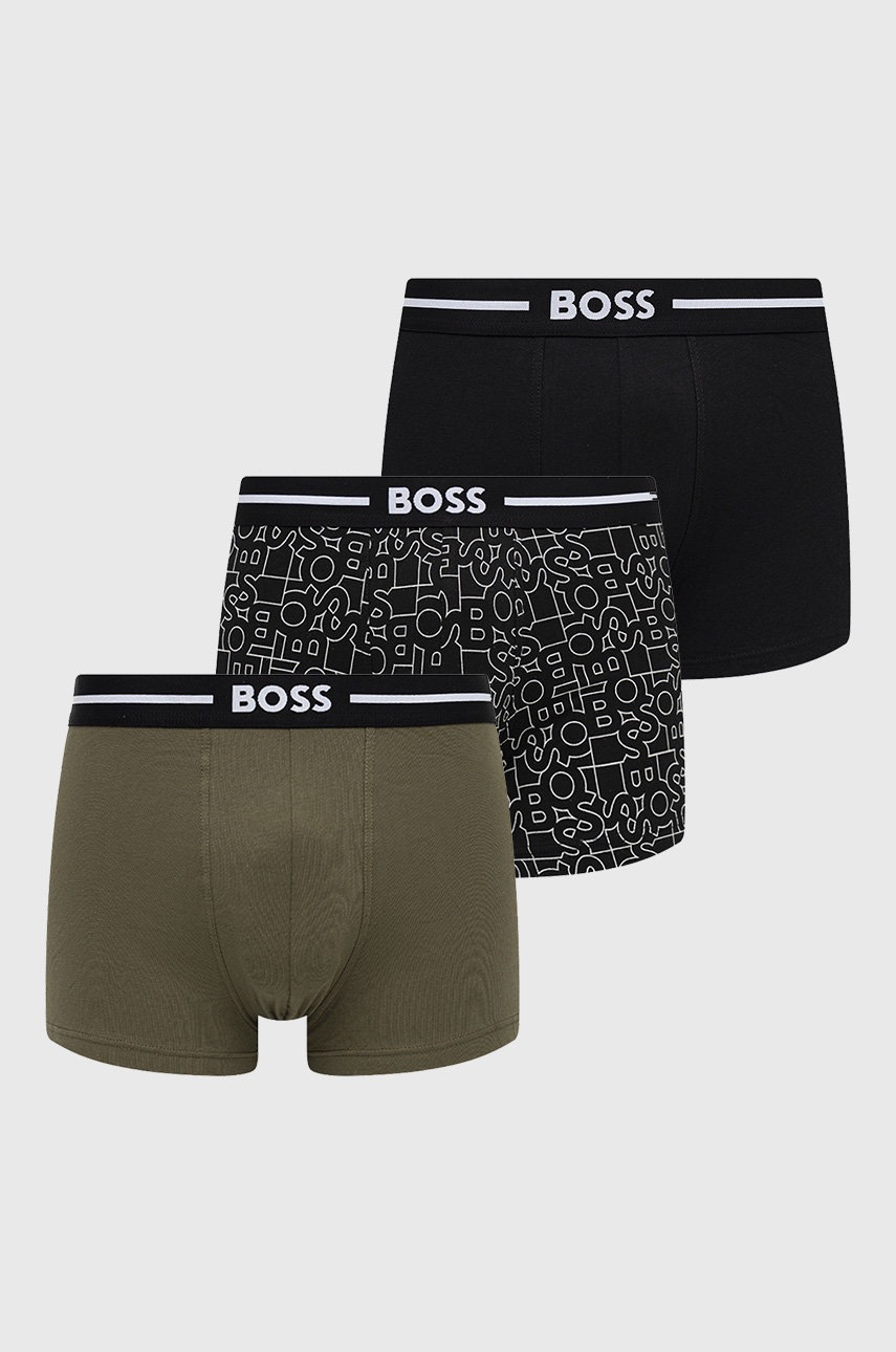 

Боксерки BOSS (3 чифта) в черно, Черен