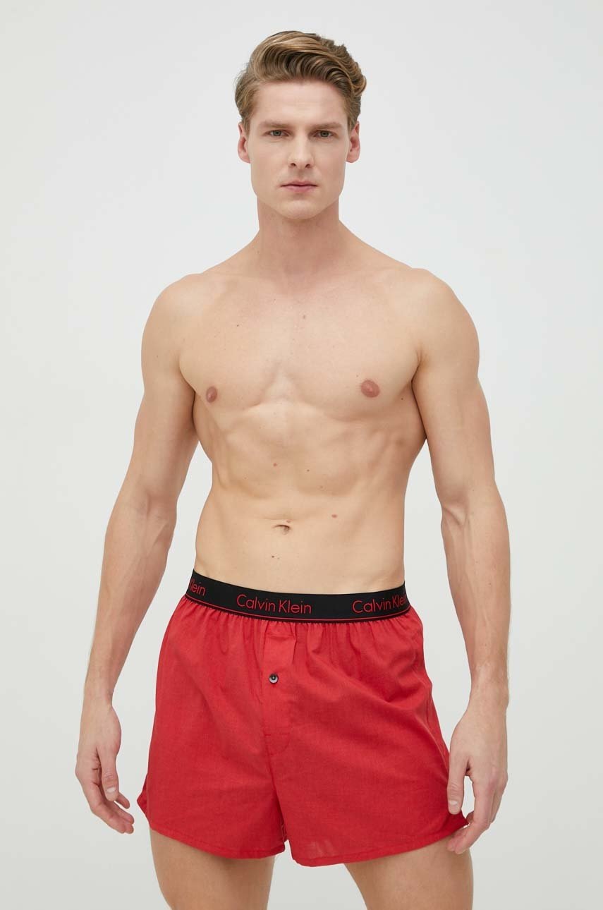 

Памучни боксерки Calvin Klein Underwear (2 броя) в черно, Черен