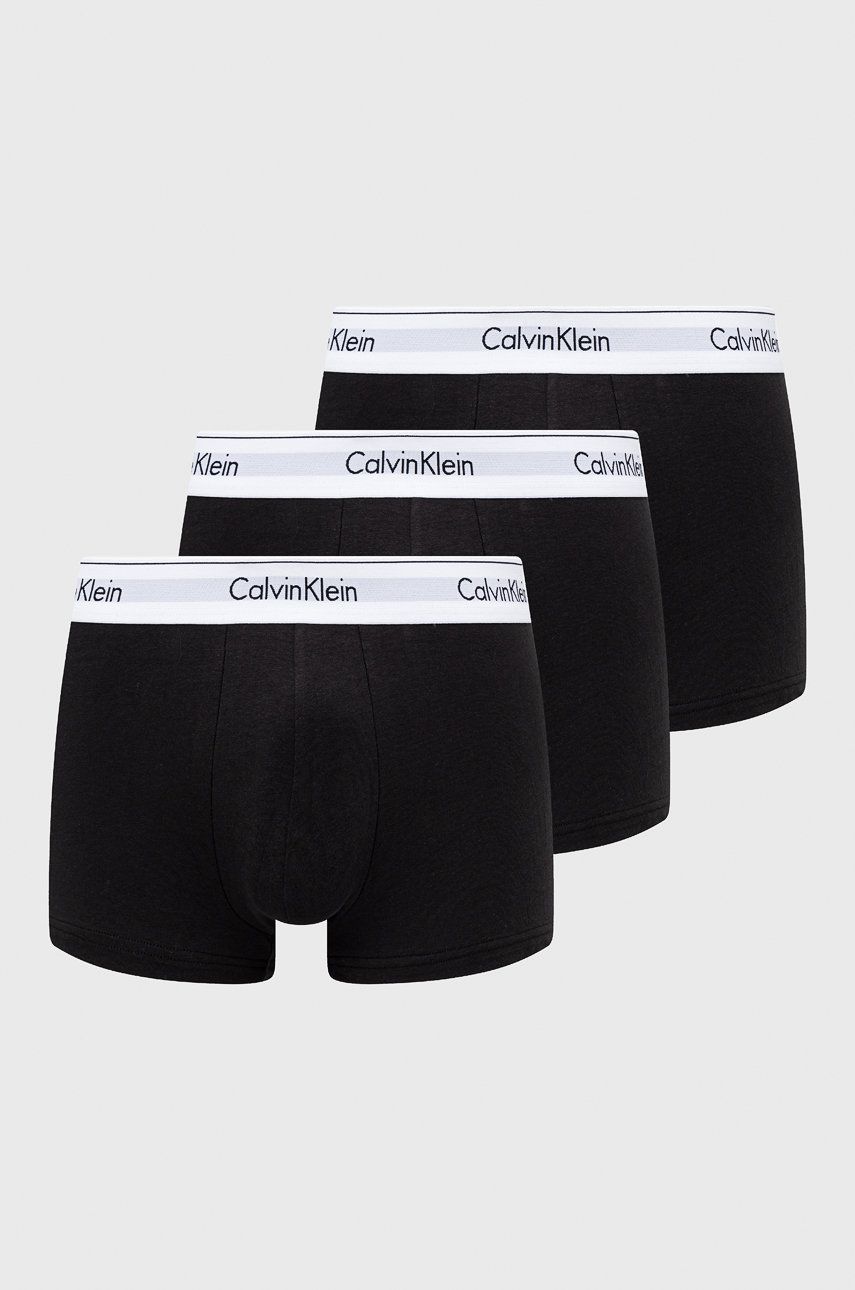 Levně Boxerky Calvin Klein Underwear pánské, černá barva, 000NB2380A