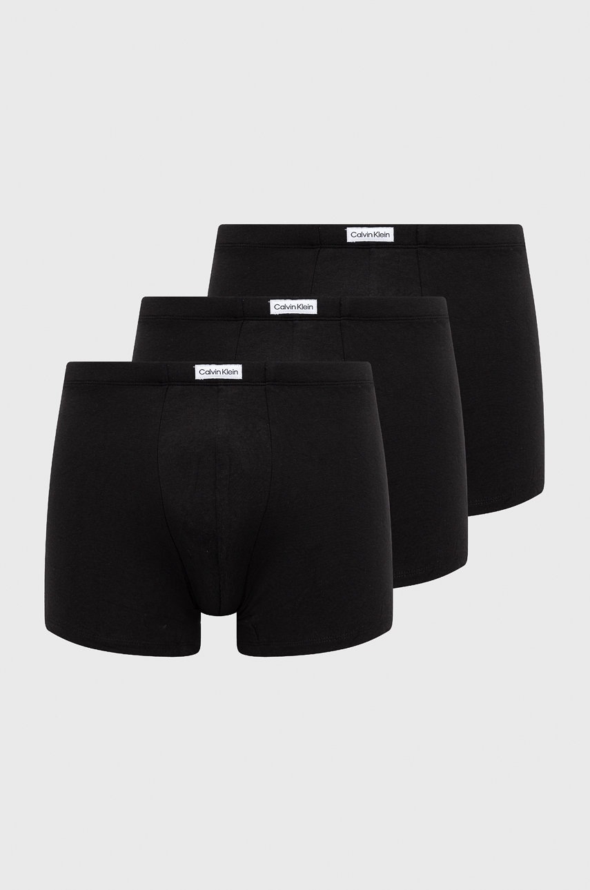 

Боксерки Calvin Klein Underwear (3 чифта) в черно, Черен