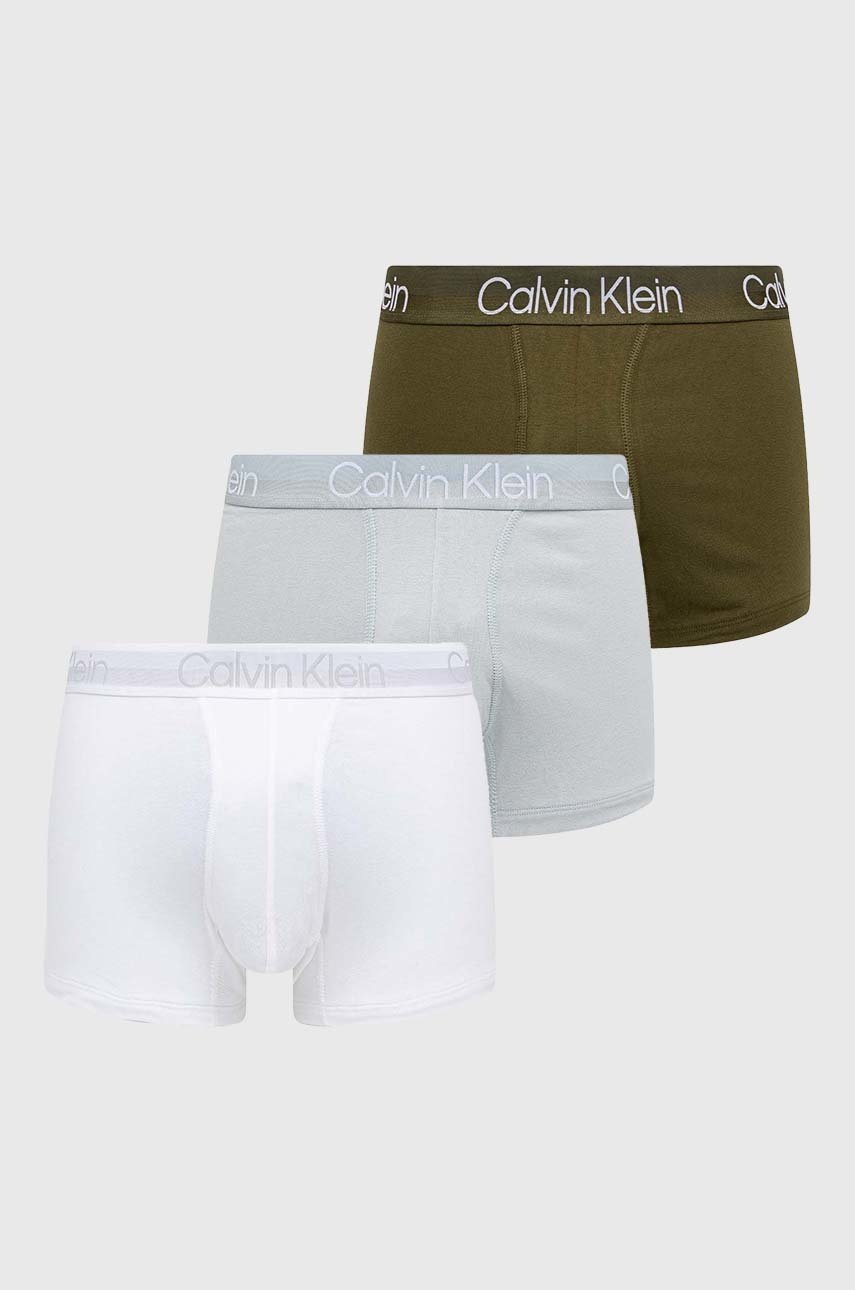 

Боксерки Calvin Klein Underwear (3 броя) в зелено, Зелен