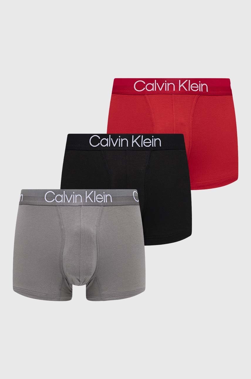 

Боксерки Calvin Klein Underwear (3 броя) в черно, Черен