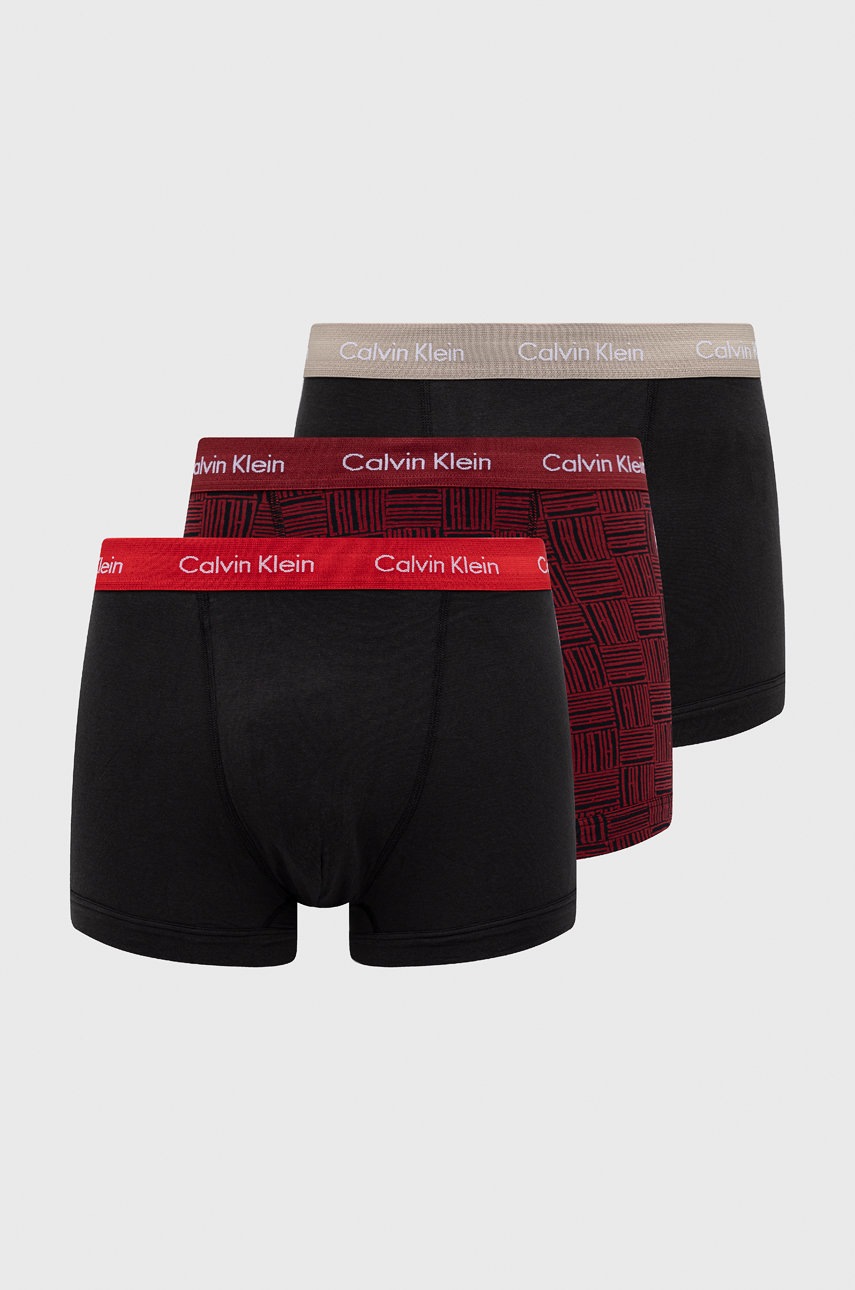 

Боксерки Calvin Klein Underwear (3 чифта) в черно, Черен