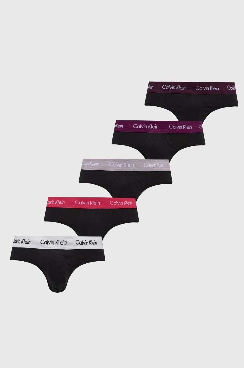 

Слипове Calvin Klein Underwear (5 броя) в черно, Черен