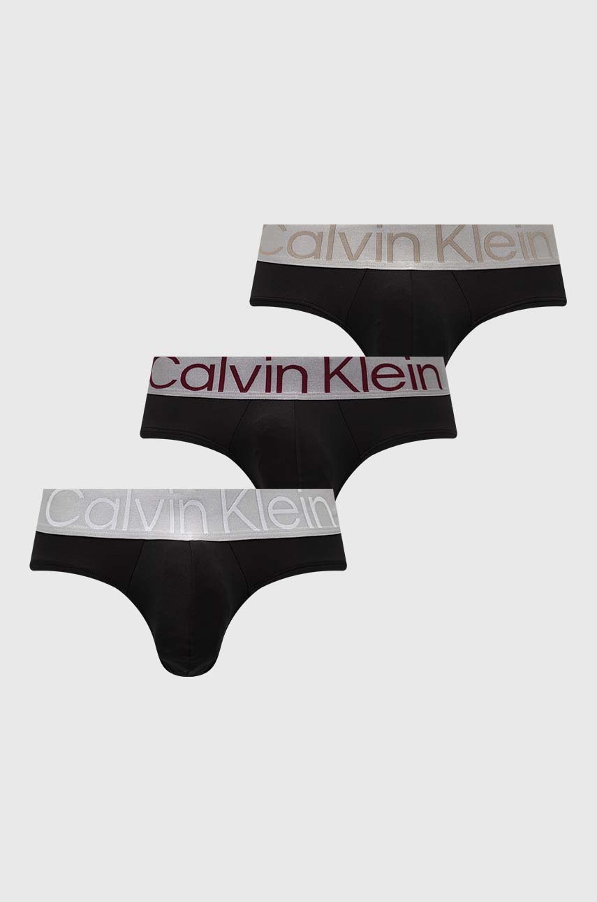 

Слипове Calvin Klein Underwear (3 броя) в черно, Черен