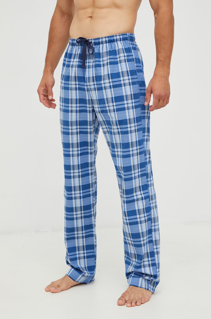 Gap pantaloni pijama bumbac culoarea violet, modelator