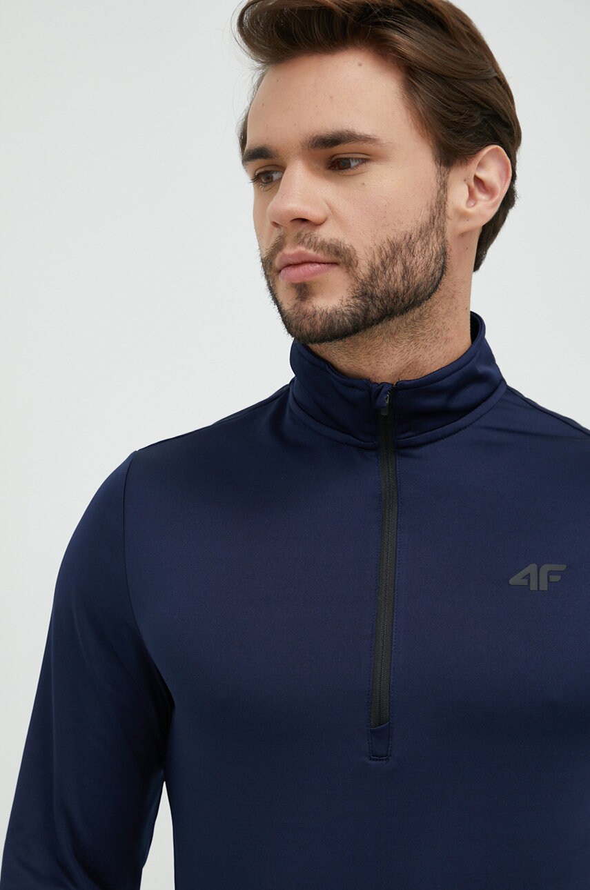 4f longsleeve funcțional culoarea albastru marin