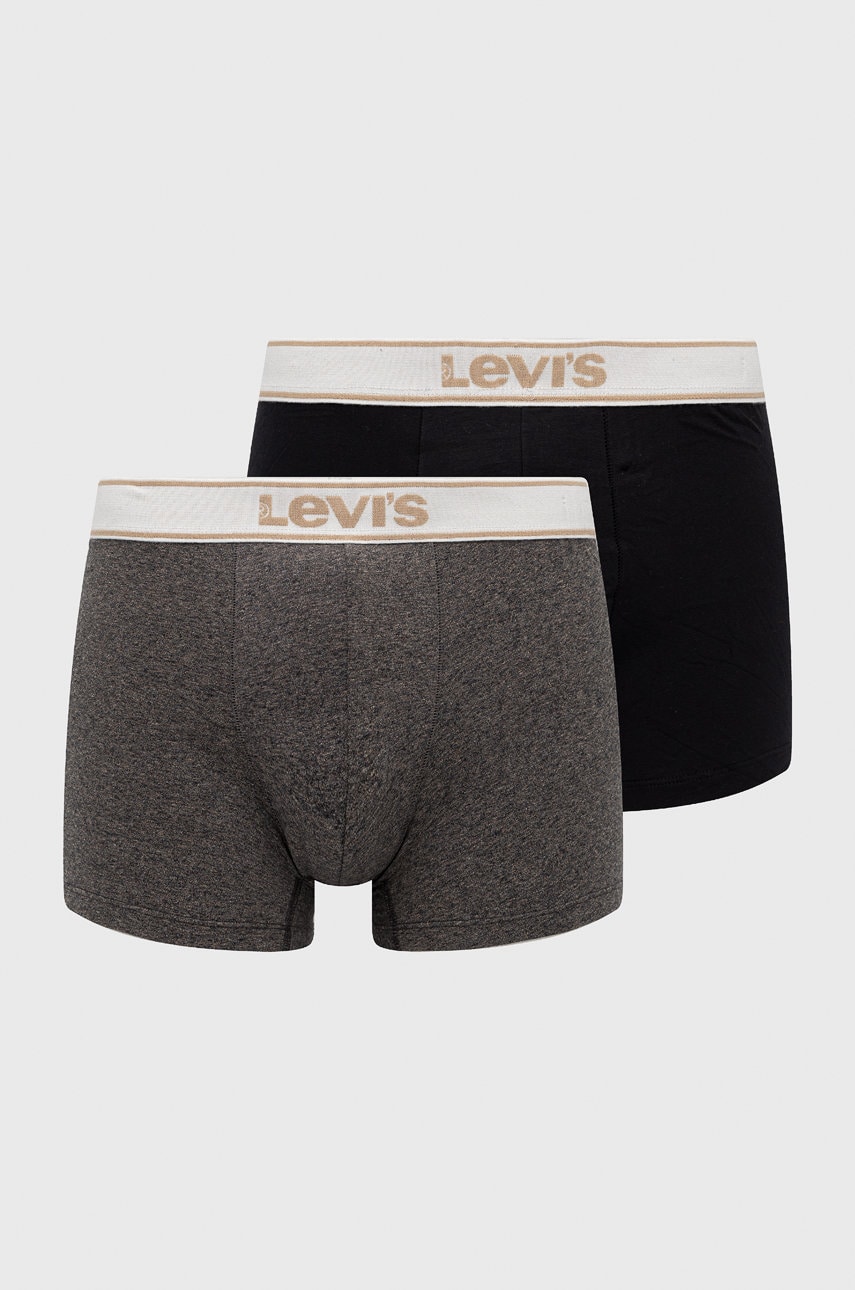 Levi's boxeri (2-pack) 2-pack barbati, culoarea gri