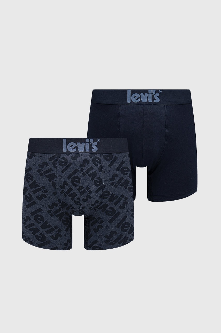 Levi's boxeri (2-pack) 2-pack barbati, culoarea albastru marin