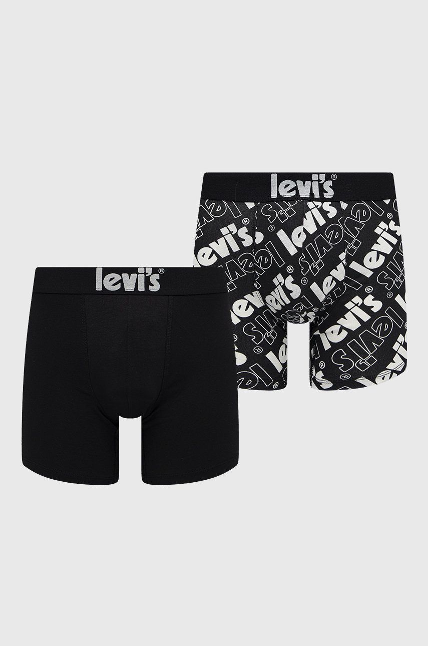 Levi's boxeri (2-pack) 2-pack barbati, culoarea negru