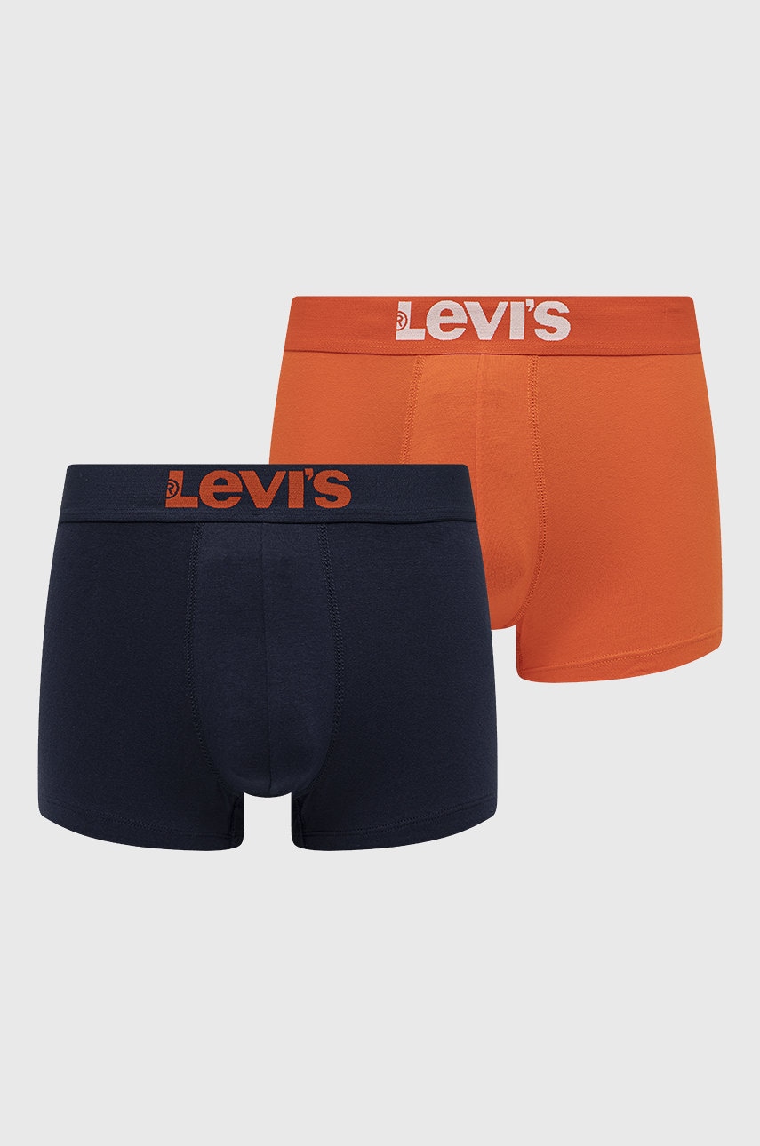 Levi's boxeri 2-pack barbati, culoarea portocaliu