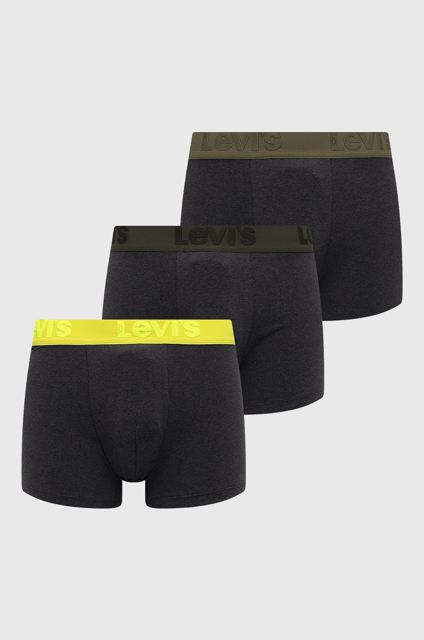 Levi's boxeri (3-pack) 3-pack barbati, culoarea gri