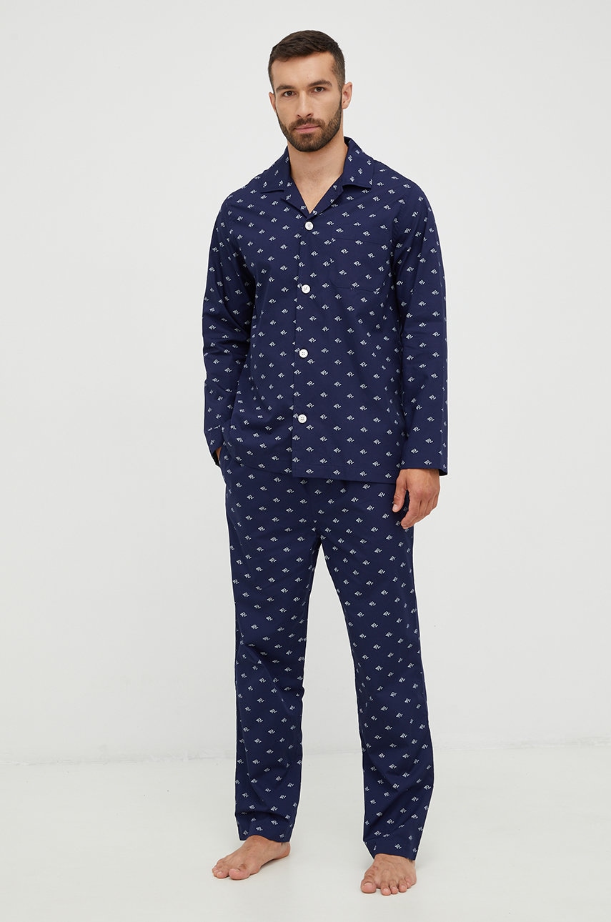 bavlnene-pyzamo-polo-ralph-lauren-tmavomodra-barva