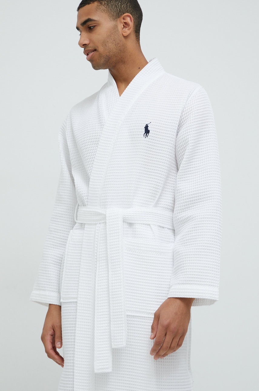 

Бавовняний халат Polo Ralph Lauren колір білий