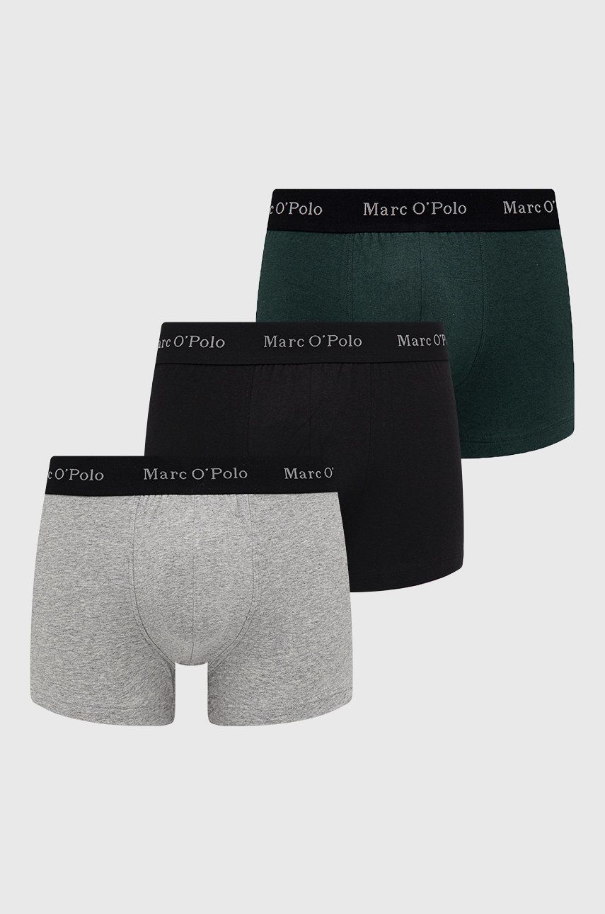 Marc O'Polo bokserki 3-pack męskie kolor zielony