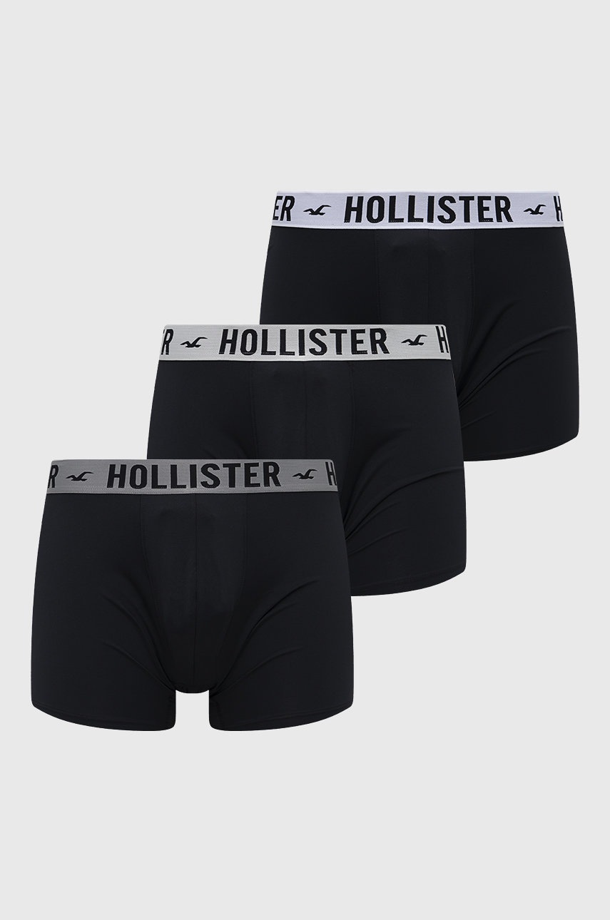 

Боксерки Hollister Co. (3 чифта) 3 чифта в черно, Черен