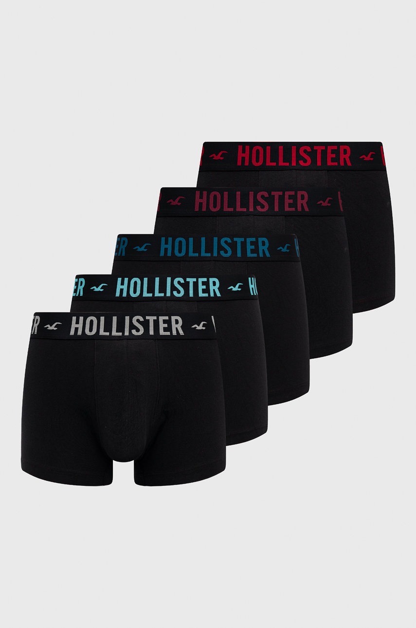 

Боксерки Hollister Co. (5 чифта) 5 чифта в черно, Черен