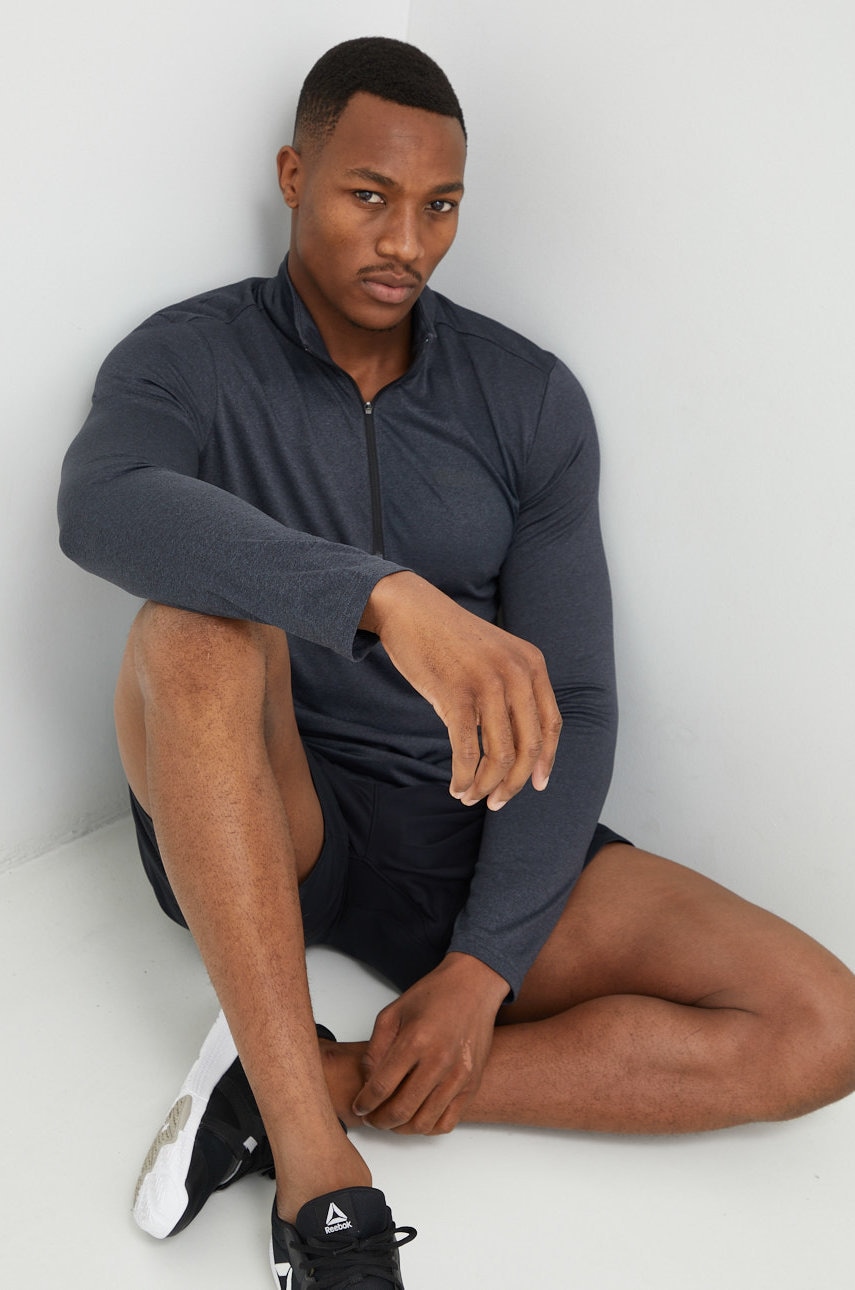 Jack Wolfskin longsleeve funcțional Sky Thermal barbati, culoarea gri, melanj