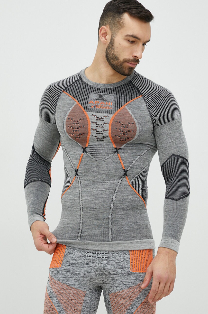 

Функціональний лонгслів X-Bionic Apani 4.0 Merino колір сірий