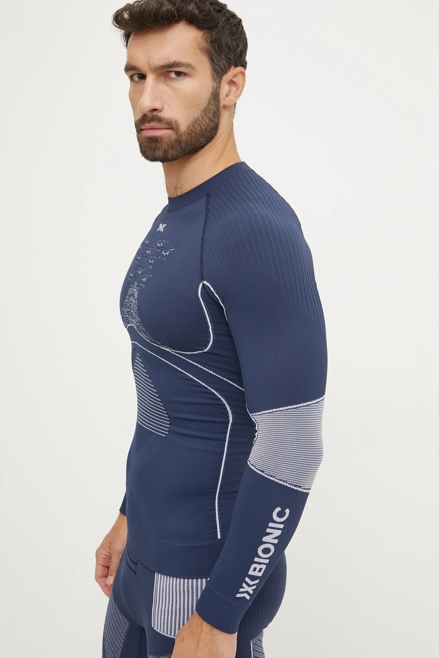 X-Bionic longsleeve funcțional Energy Accumulator 4.0 culoarea albastru marin, WT06W19M