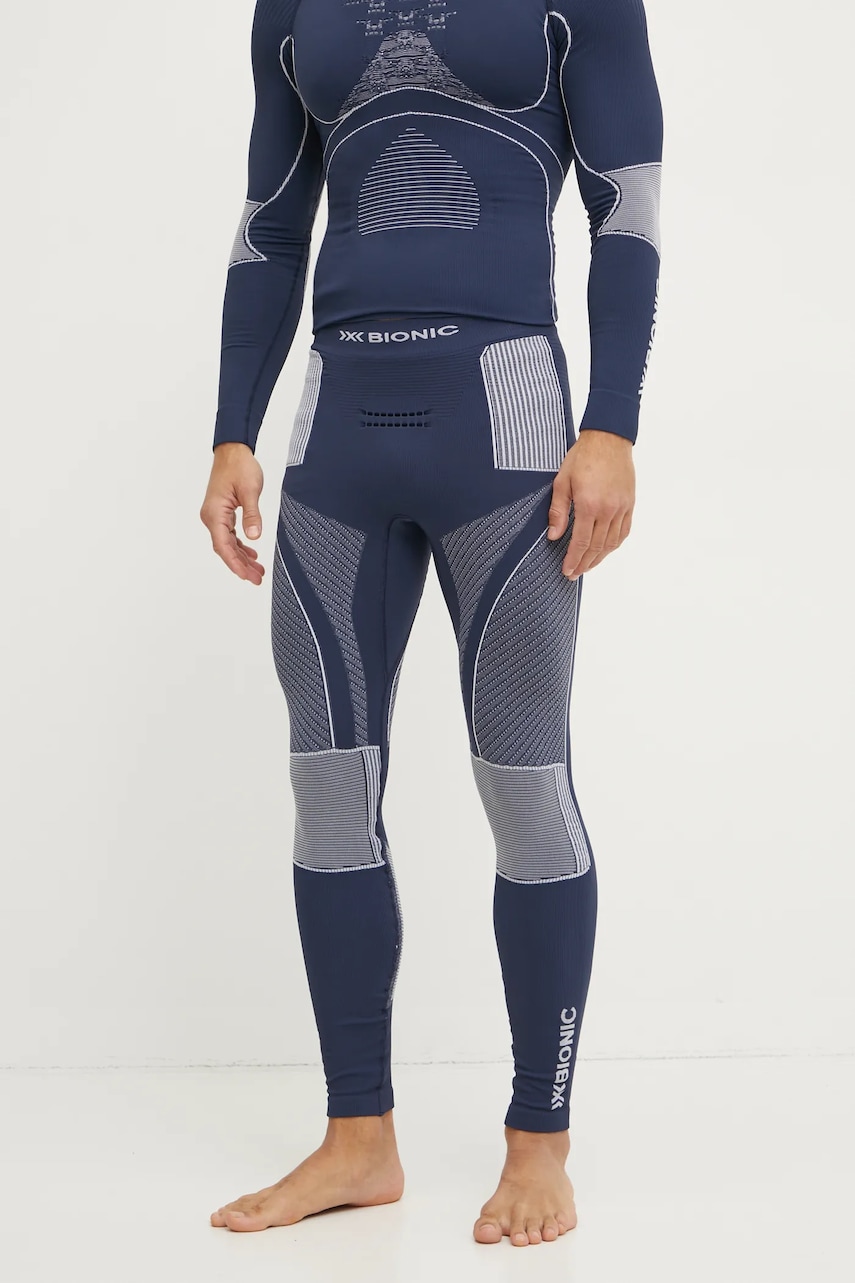 X-Bionic jambiere funcționale Energy Accumulator 4.0 culoarea albastru marin
