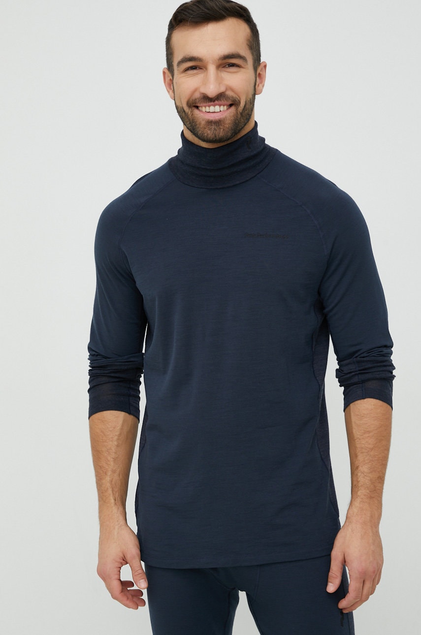 Peak performance longsleeve funcțional magic culoarea albastru marin