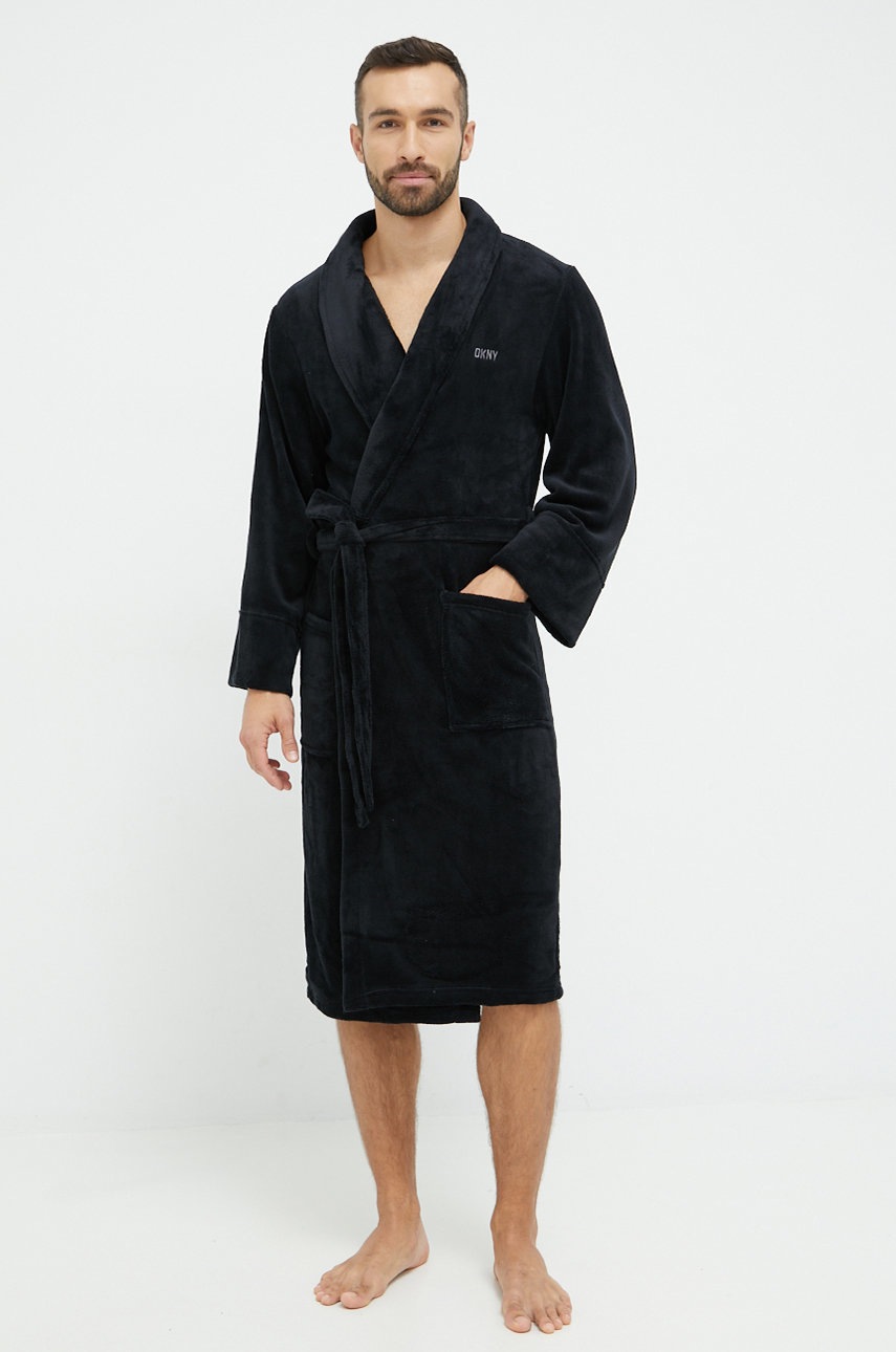 

Халат Dkny в черно, Черен