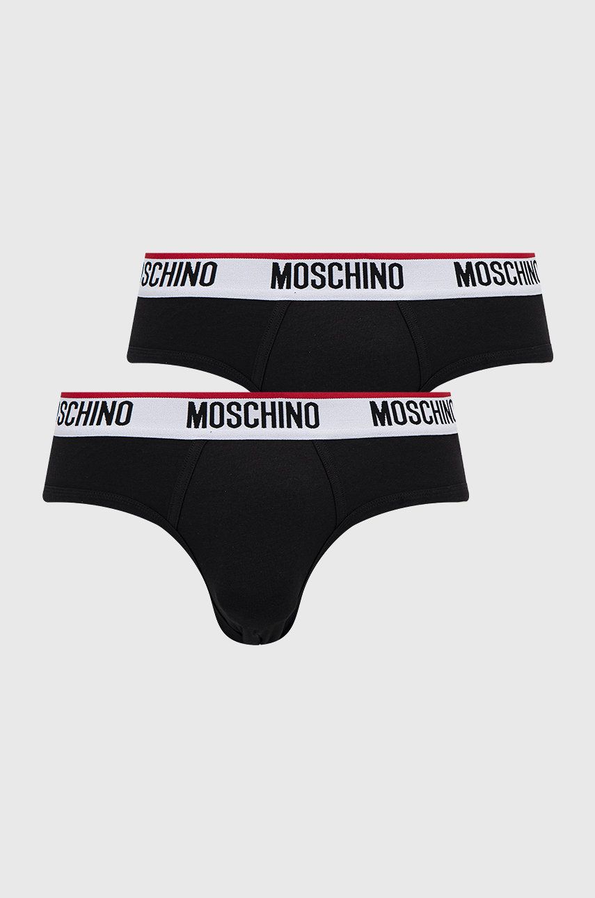 Moschino Underwear slipy 2-pack męskie kolor czarny