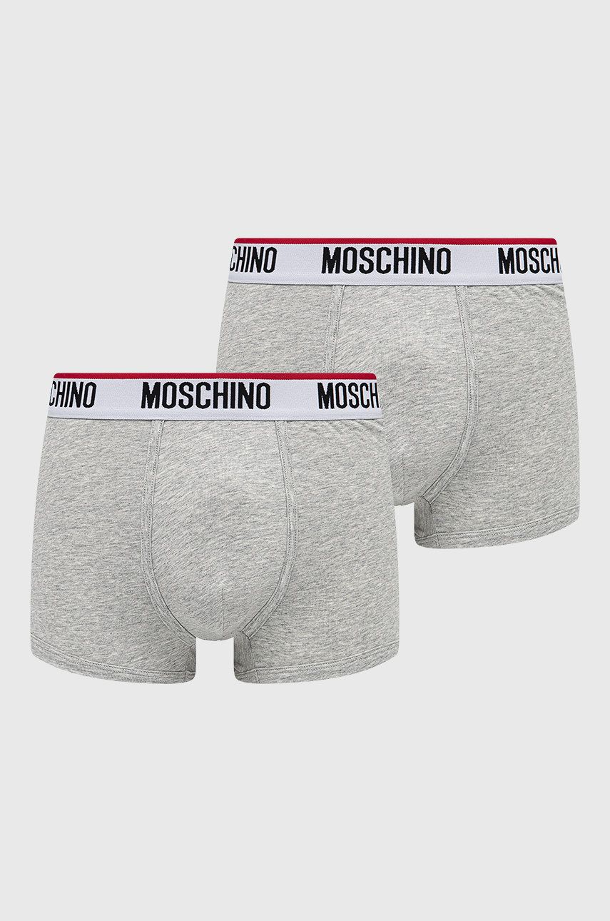 Moschino Underwear bokserki 2-pack męskie kolor szary