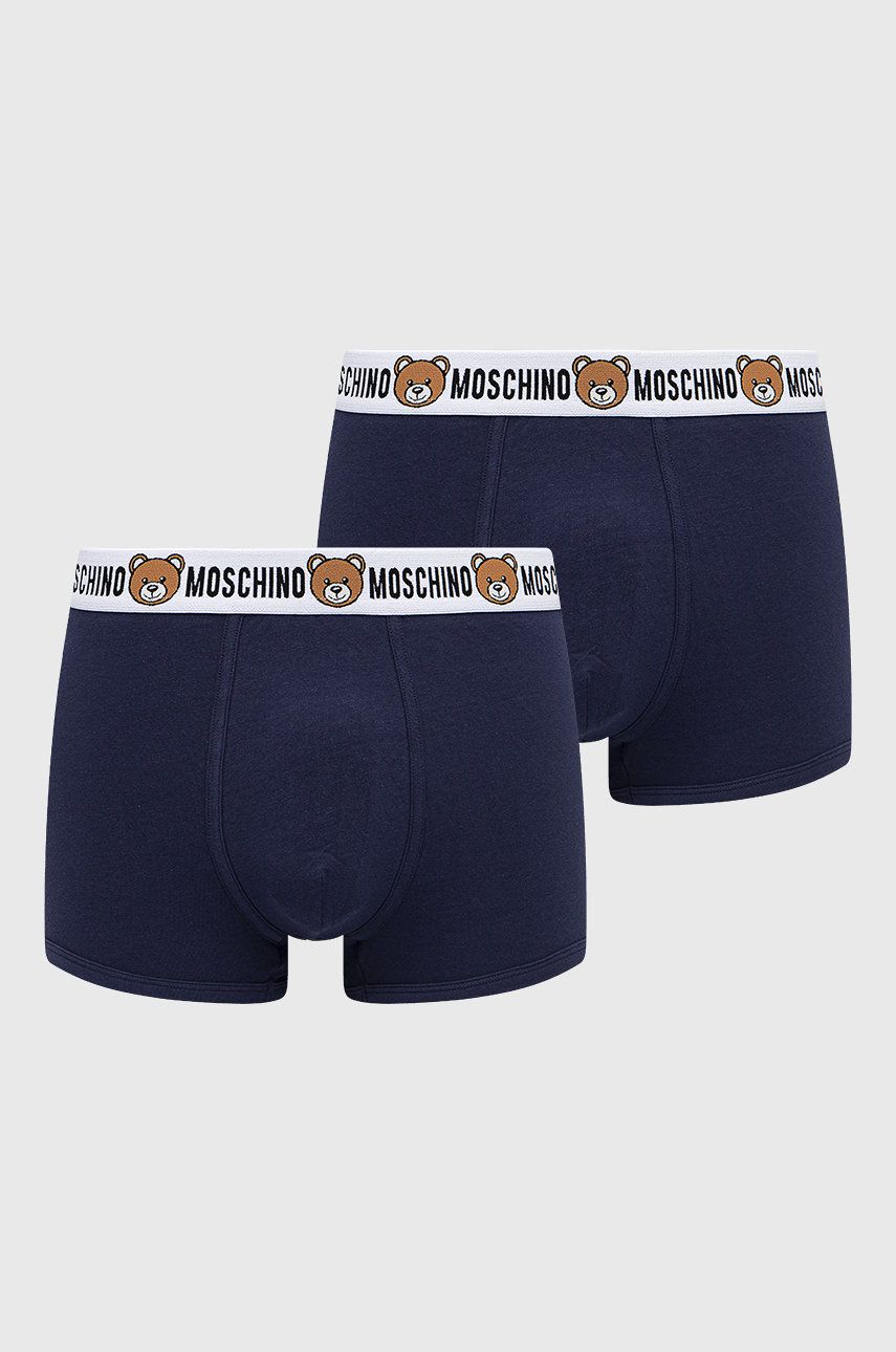 Moschino Underwear bokserki 2-pack męskie kolor granatowy