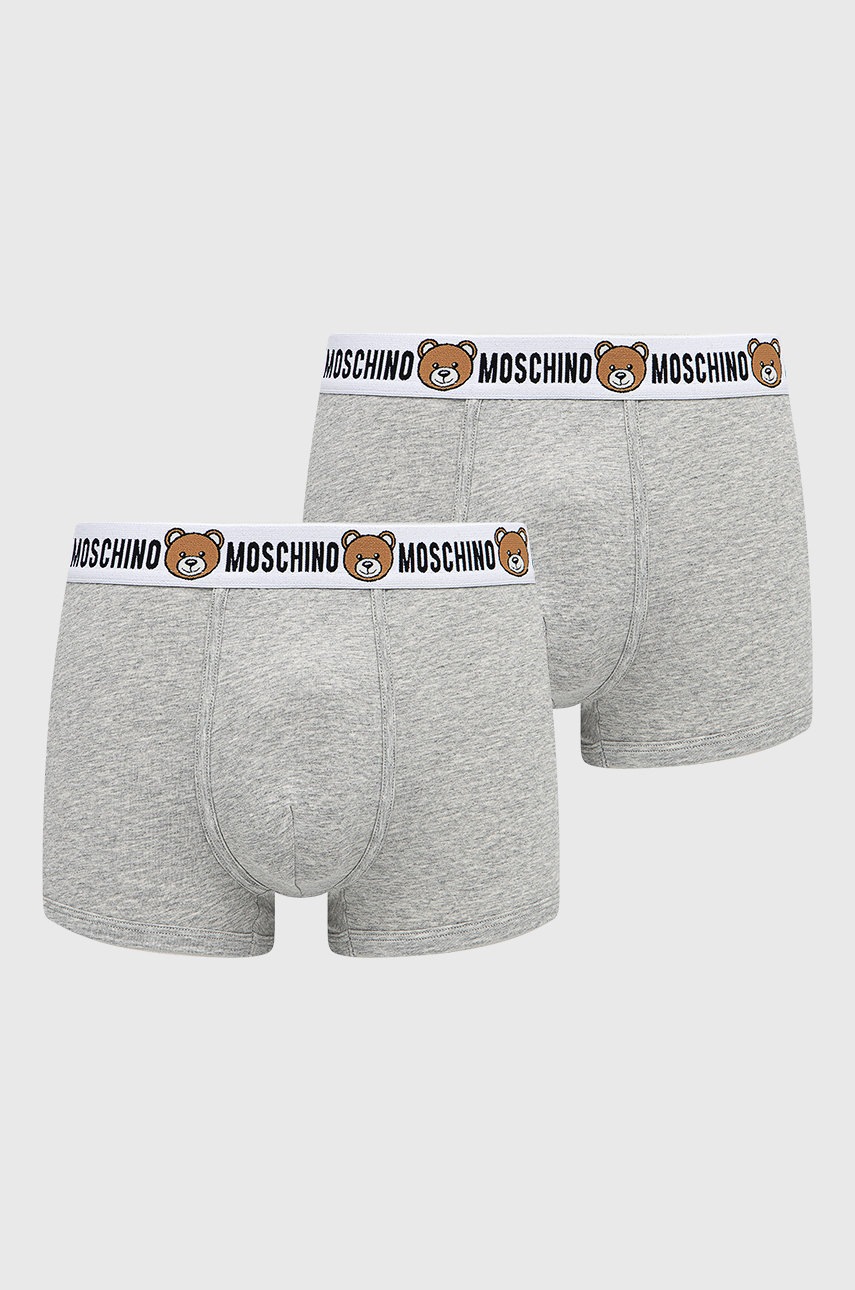 

Боксерки Moschino Underwear (2 чифта) в сиво, Сив