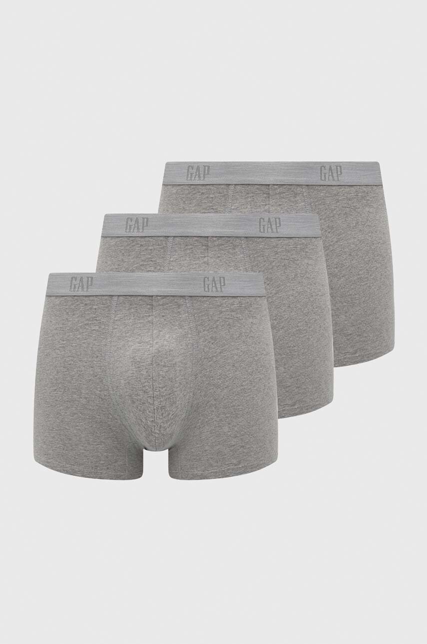 GAP boxeri 3-pack barbati, culoarea gri