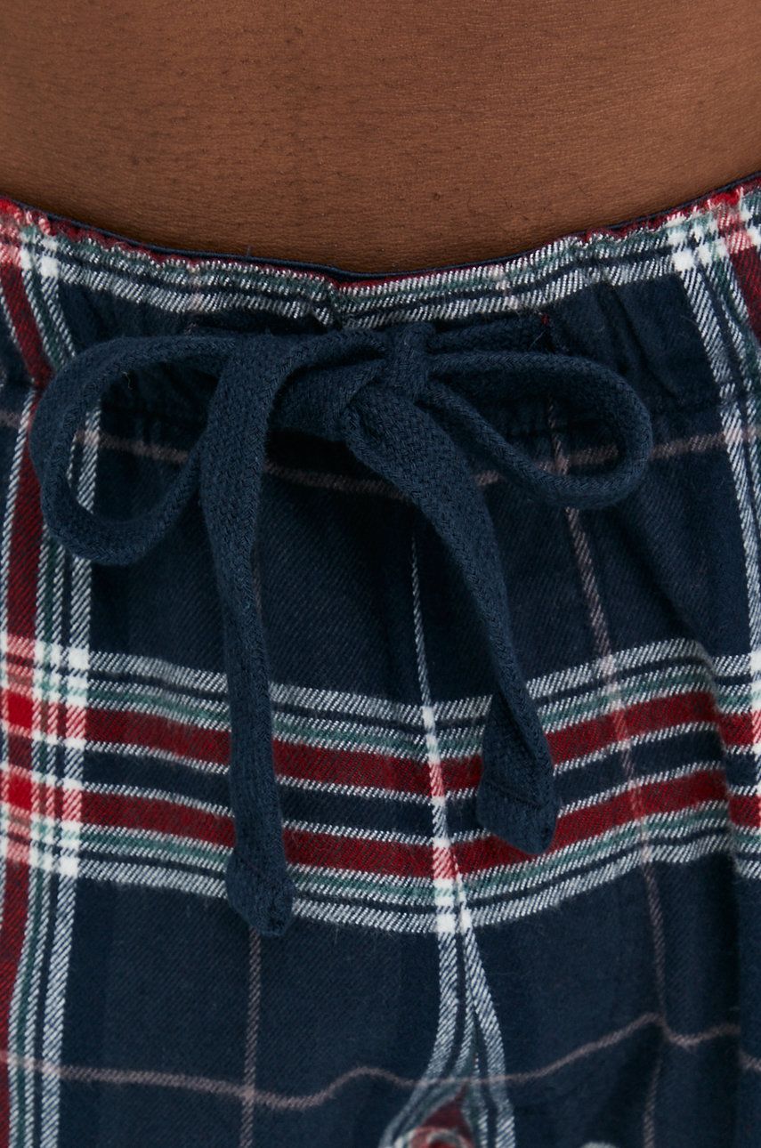 Abercrombie & Fitch Pantaloni De Pijama Barbati, Culoarea Albastru Marin, Modelator