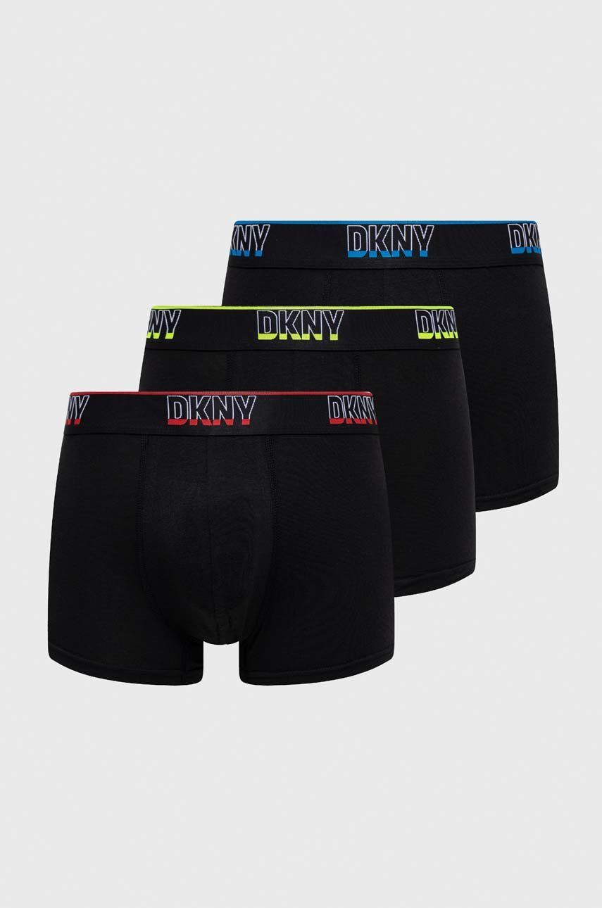 Dkny boxeri 3-pack barbati, culoarea negru (3-pack) imagine noua