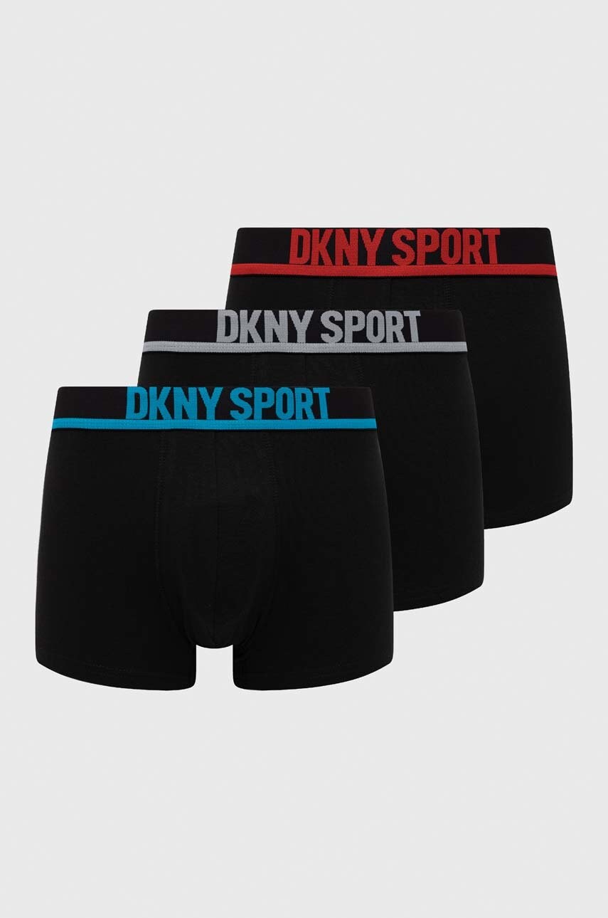 Dkny boxeri 3-pack barbati, culoarea negru