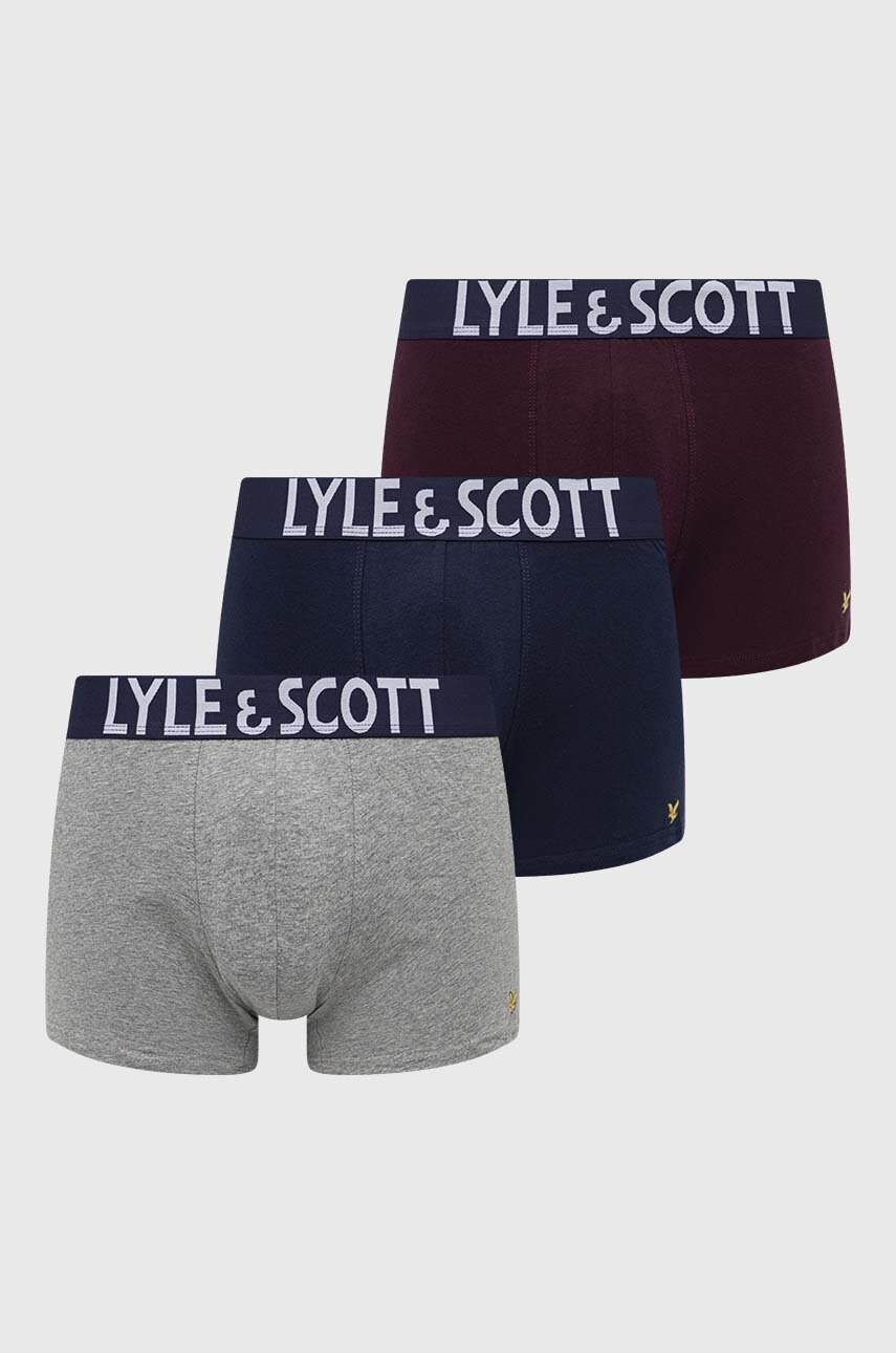 Lyle & scott boxeri barbati, culoarea bordo